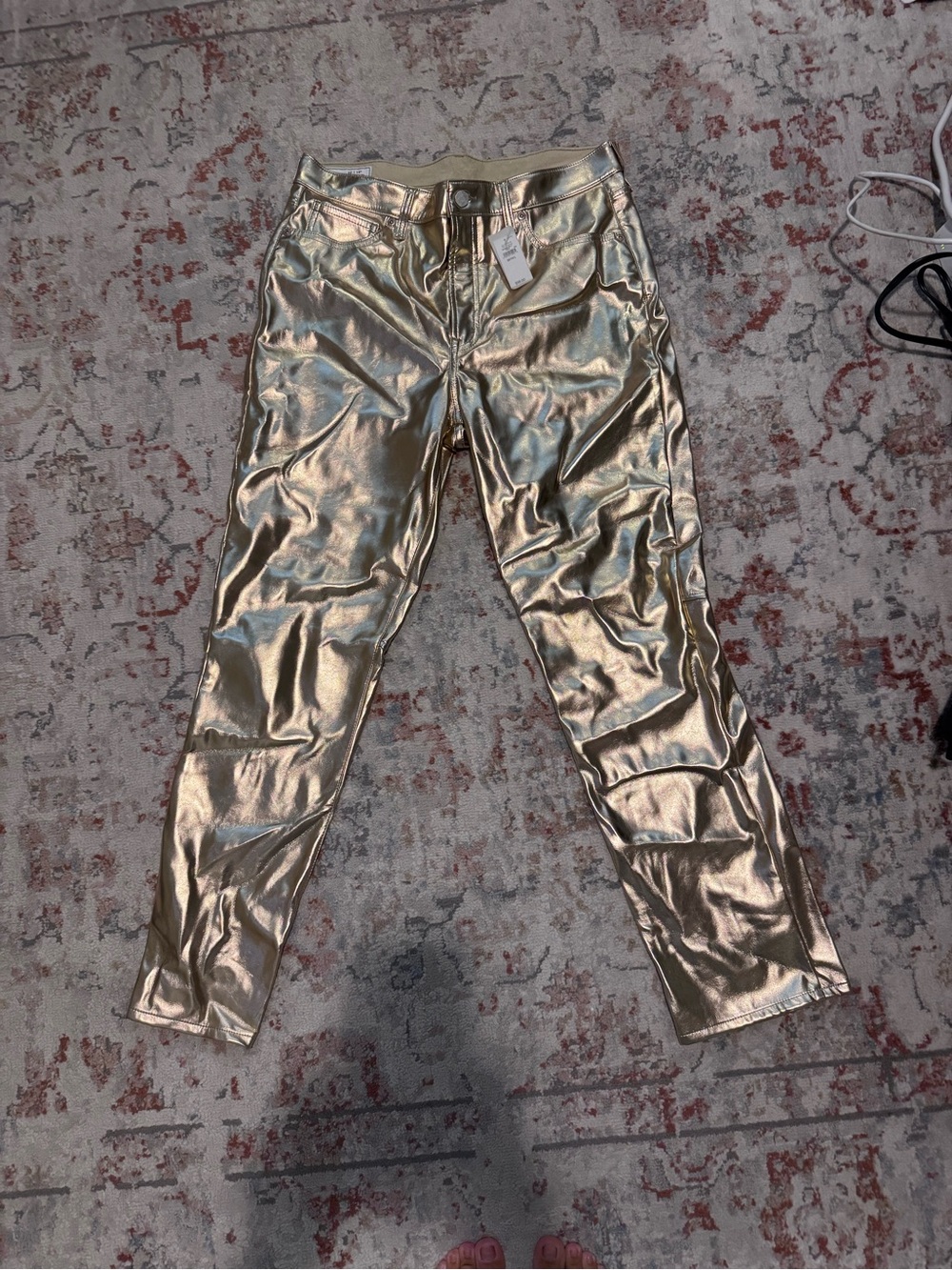 GAP Metallic Gold Women's Pants